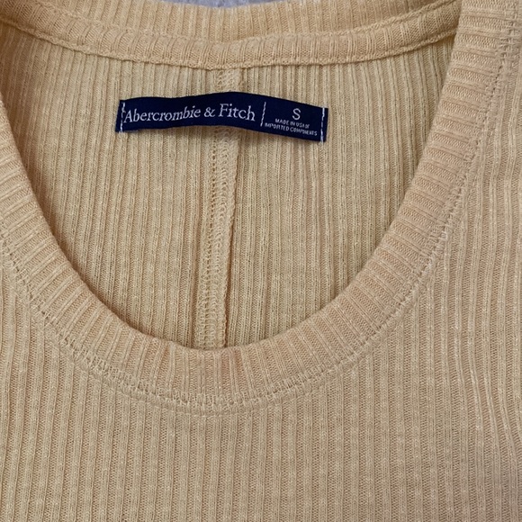 A&F Ribbed Yellow Tank - Picture 2 of 3